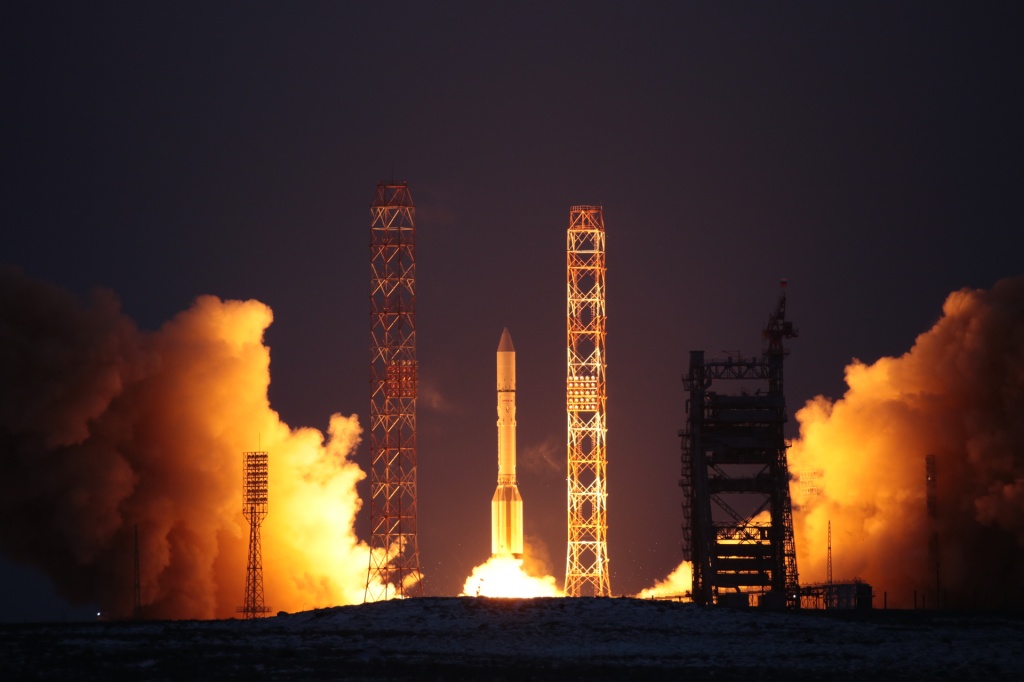 Успешный пуск ракеты-носителя «Протон-М» с космодрома Байконур